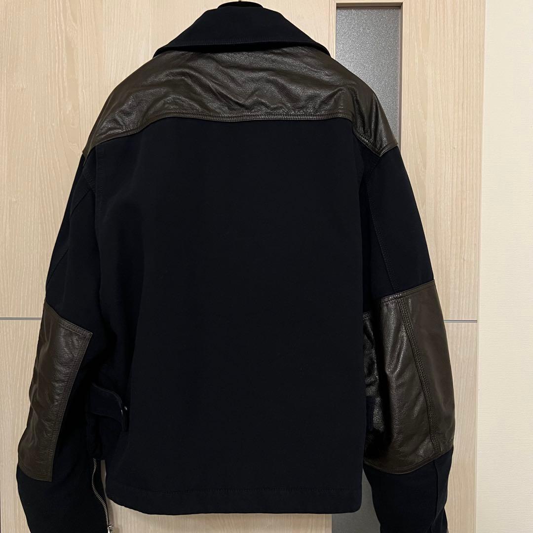 BOTTEGA VENETA ボッテガヴェネタ コットン レザー ジャケット