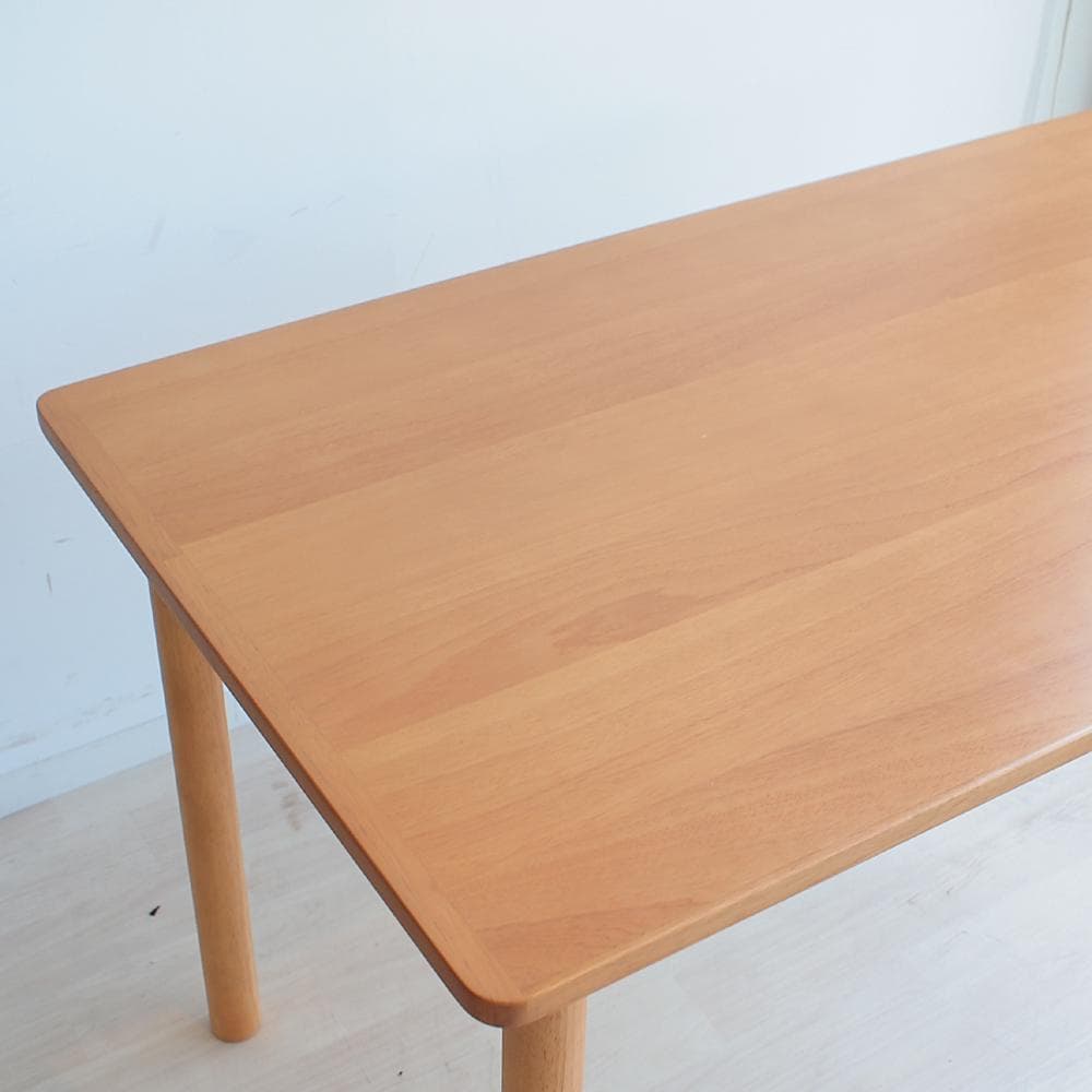 無印良品/MUJI 木製テーブル 120x70 ラバーウッド材 ダイニング