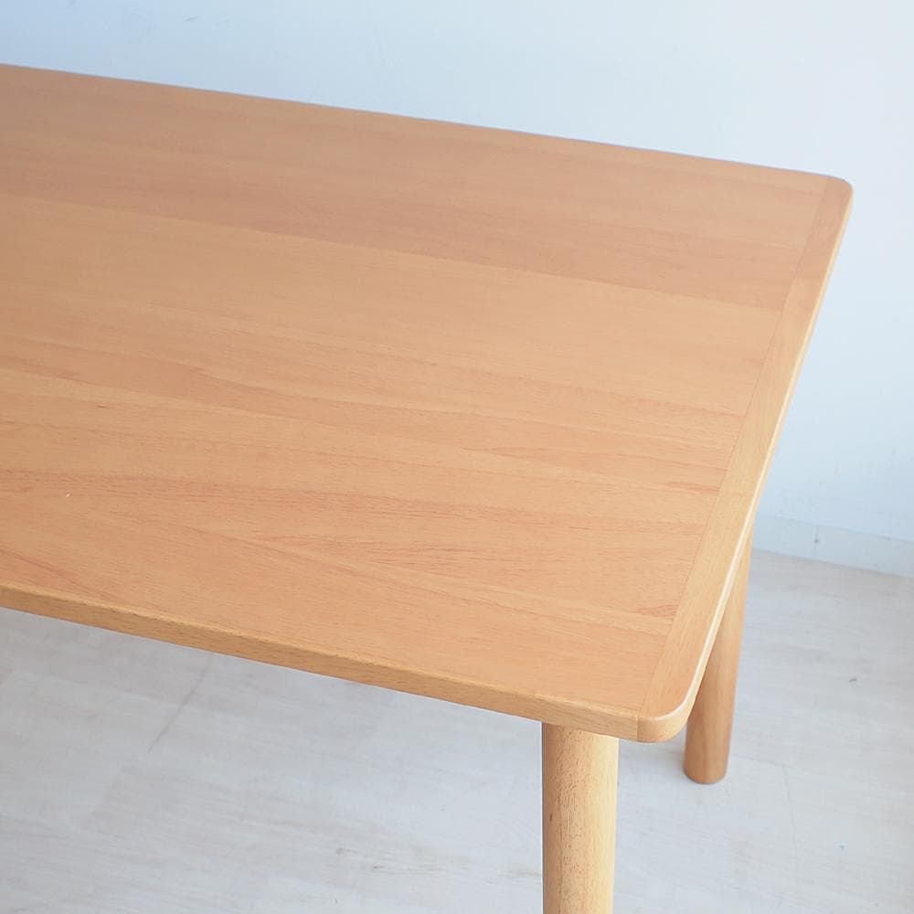 無印良品/MUJI 木製テーブル 120x70 ラバーウッド材 ダイニング