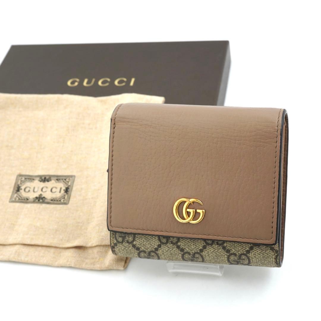 ✨未使用展示品✨　GUCCI ミニ財布　マーモント　スプリーム　GGライン