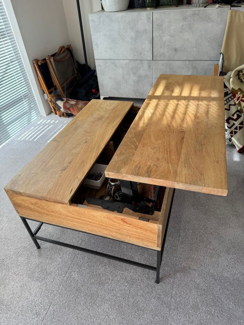 West Elm コーヒーテーブル　リフトトップ式