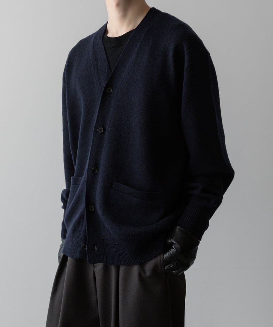 トップス stein 24AW EXTRA FINE WOOL KNIT CARDIGAN