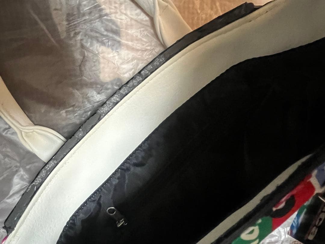 トミカゴルフ新品訳ありホワイトカラフルゴルフバッグ小w32×D12×H19