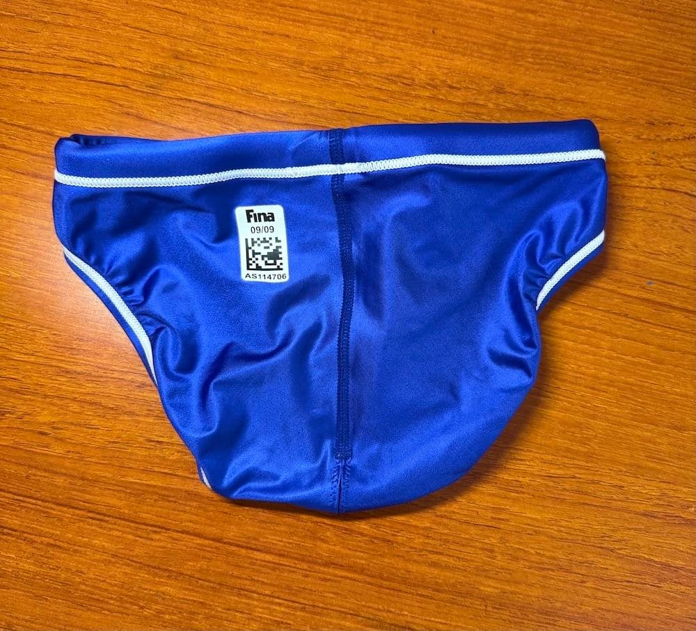 【美品】asics 初期スプラッシャーS 超光沢 ロイヤルブルー　SS　競パン