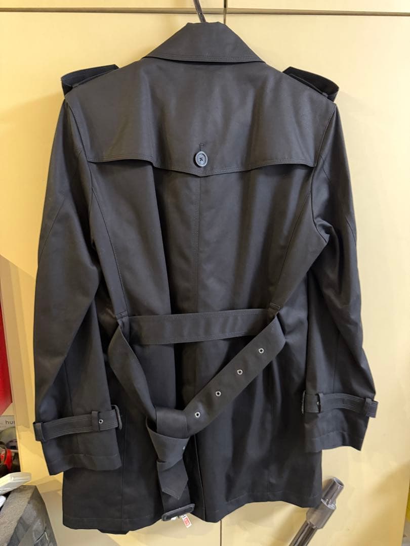 レア BURBERRY BLACK LABEL トレンチコート バーバリー M