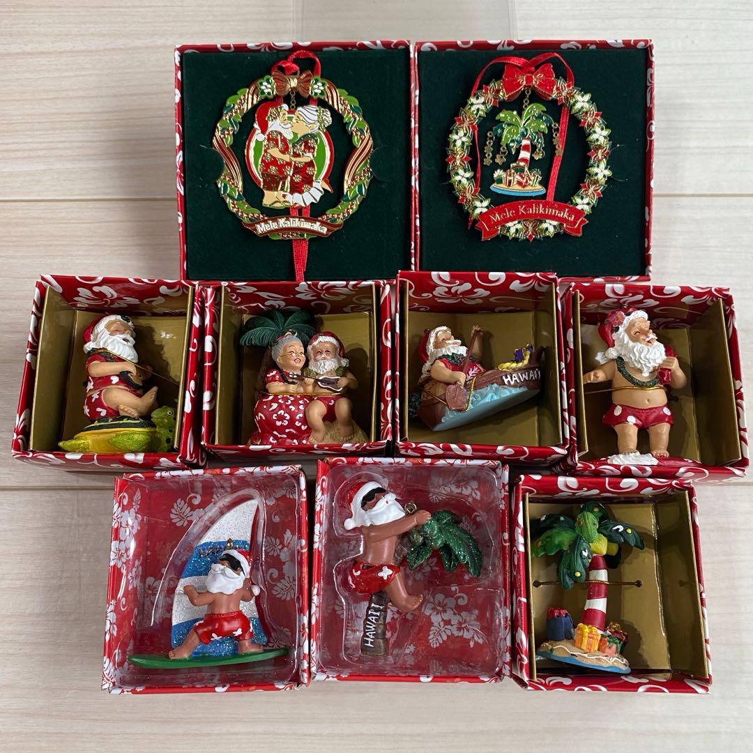 クリスマス　オーナメント　ハワイ　9点セット