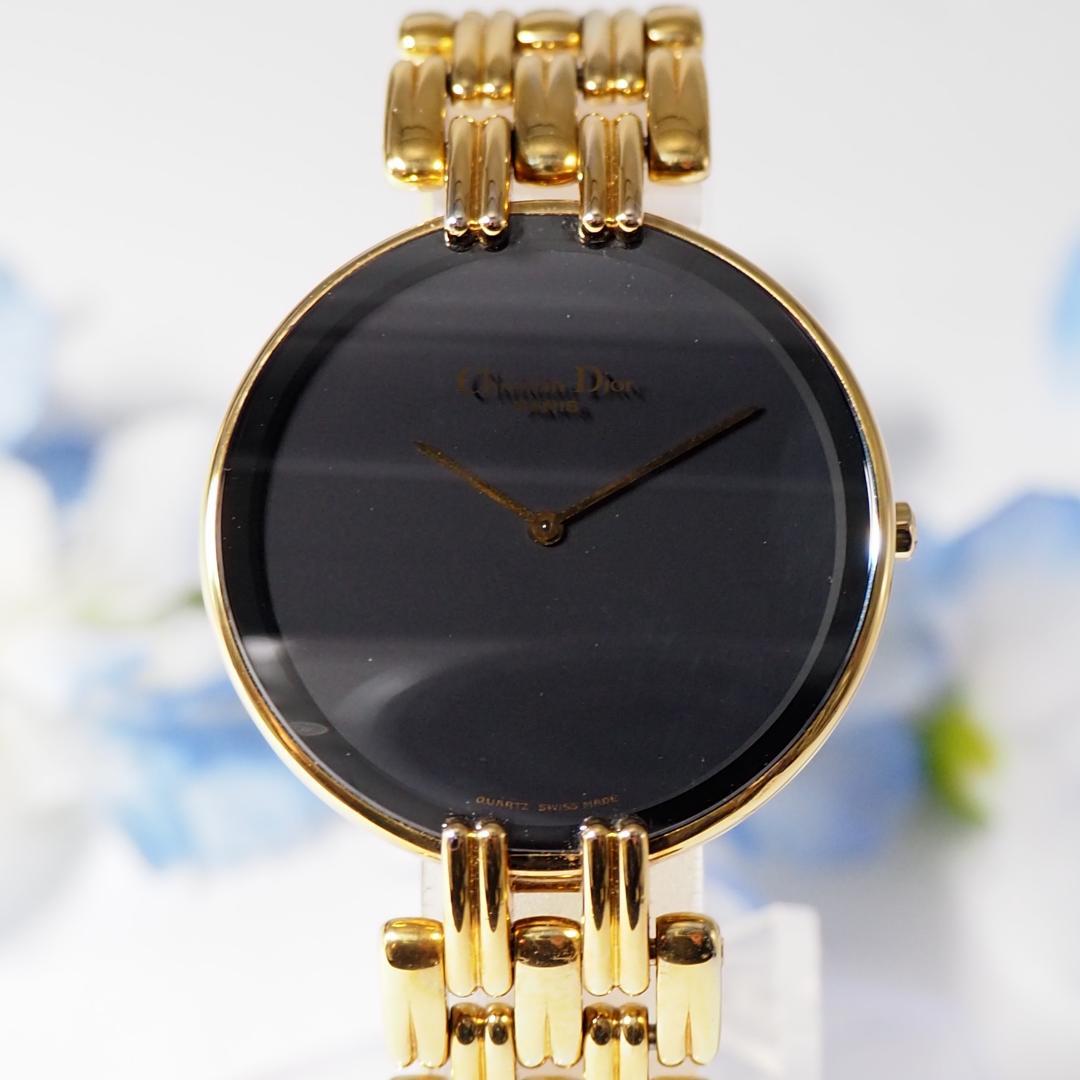 美品 ディオール DIOR バギラ ブラックムーン メンズ 腕時計 H613