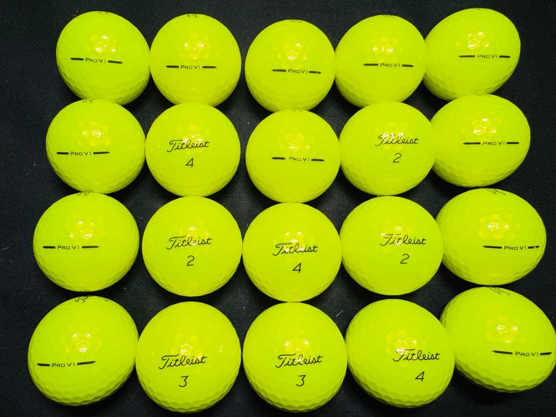 最新 タイトリストPRO V1 2025年モデル 20個　　イエロー