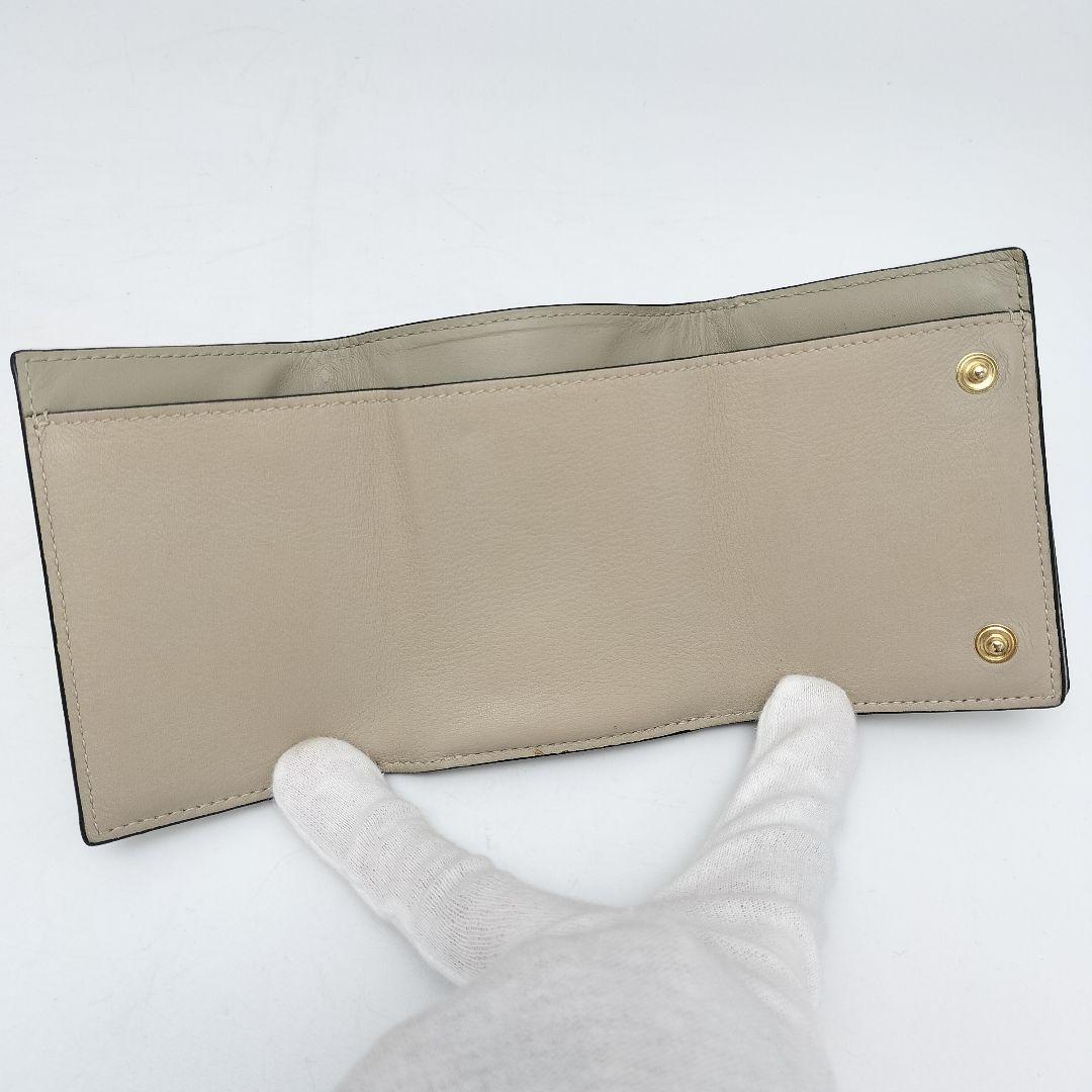 極美品✨ロエベ　三つ折り財布　レザー
