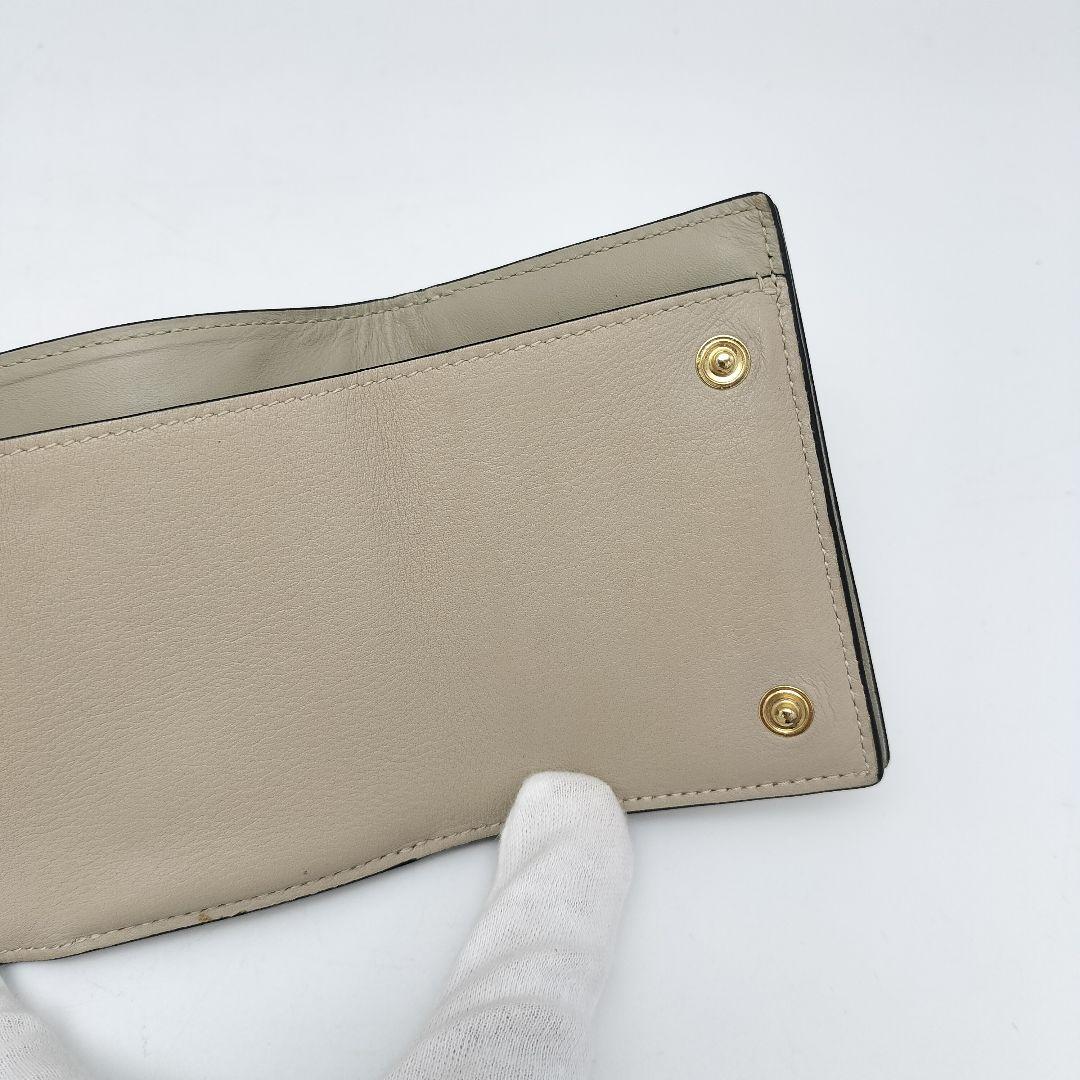 極美品✨ロエベ　三つ折り財布　レザー
