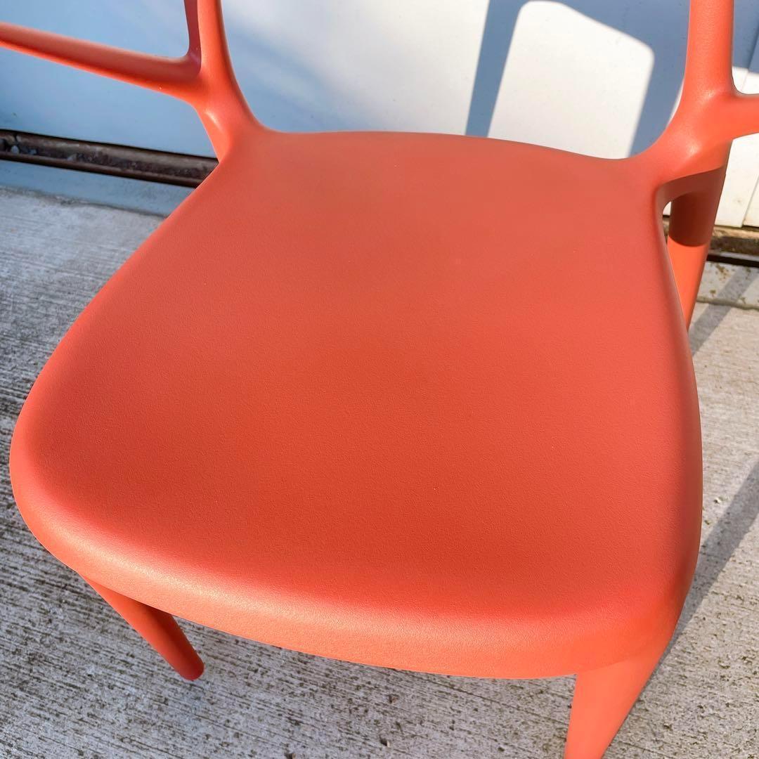 【訳あり未使用品】CHERRY エルパソ ダイニングチェア レッド 2脚セット②