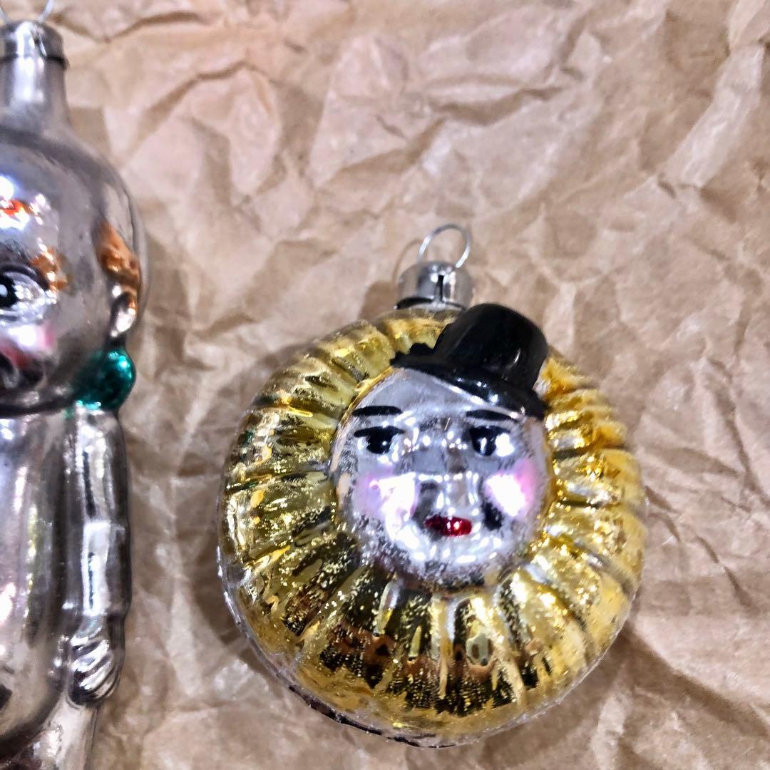 アスティエ ドイツ製　ガラスオーナメント　３点　クリスマスオーナメント
