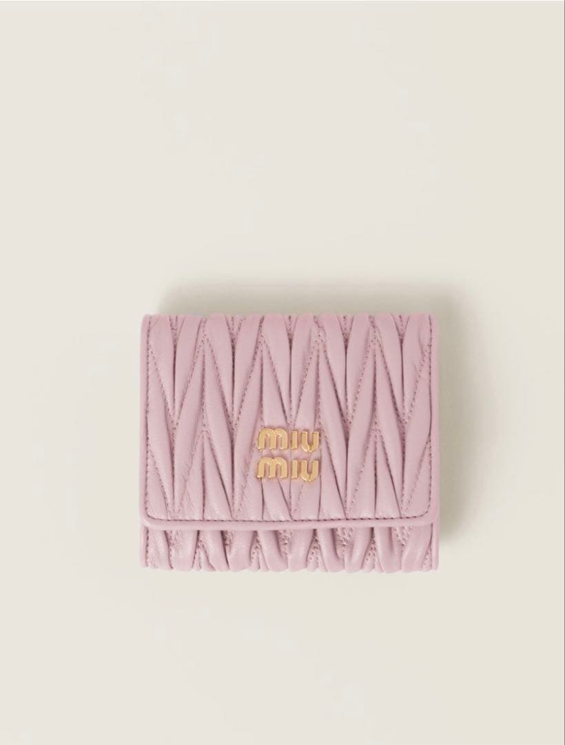 【新品未使用】miu miu マテラッセレザー 財布