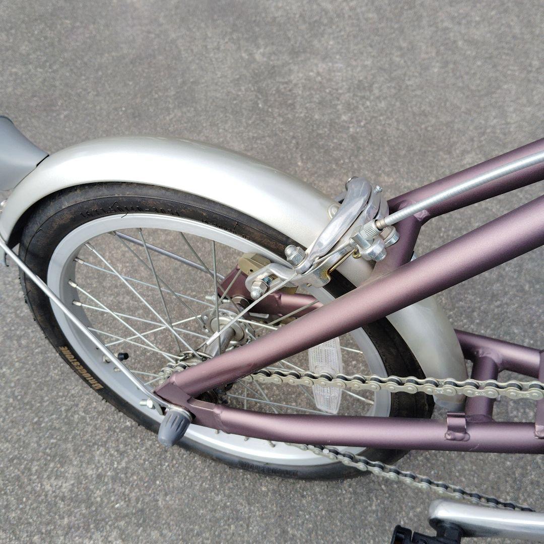ブリヂストン　スニーカーライト160パープル　折りたたみ自転車