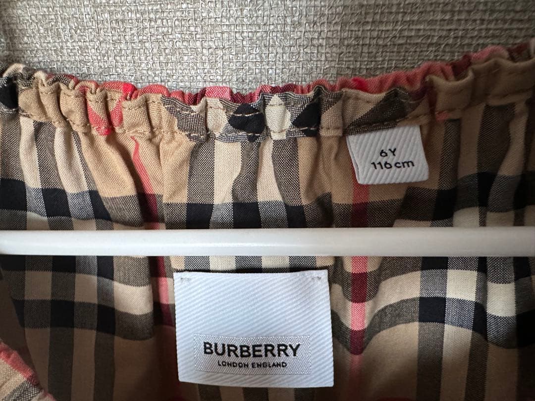 て*ん様 BURBERRY チェック柄 ワンピース 116cm