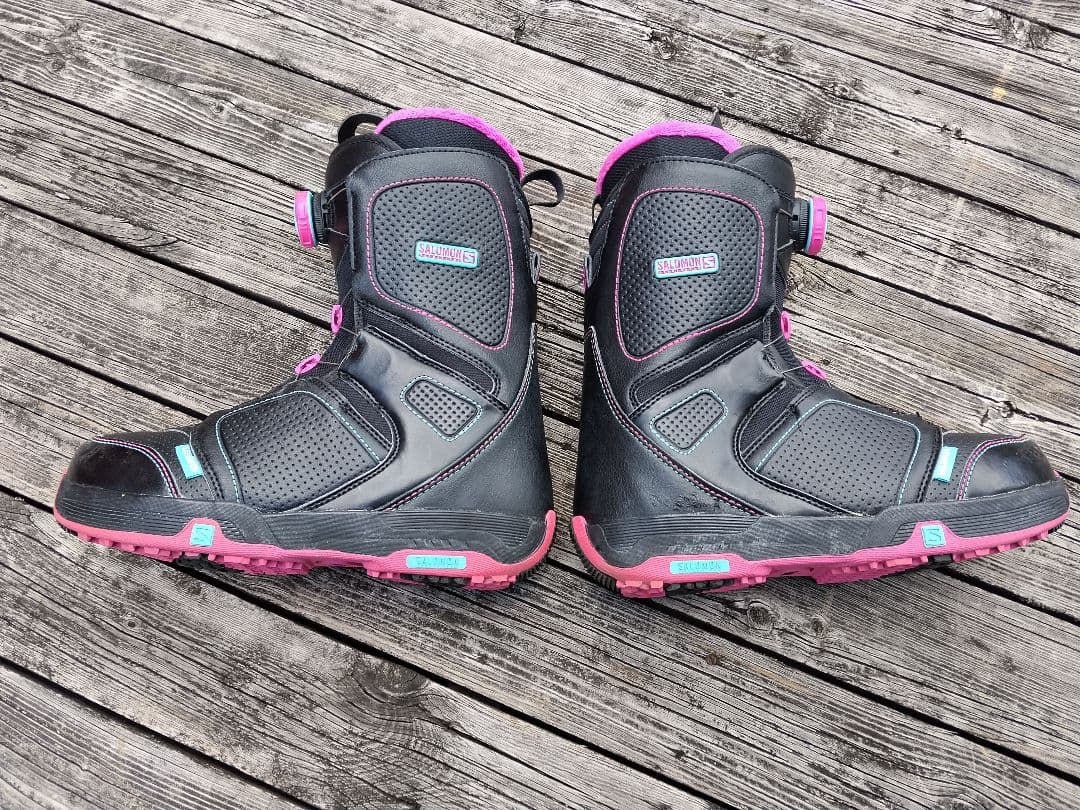 スノーボード3点セット 眞空雪板等 147 サロモンビン BOAブーツ 24.5