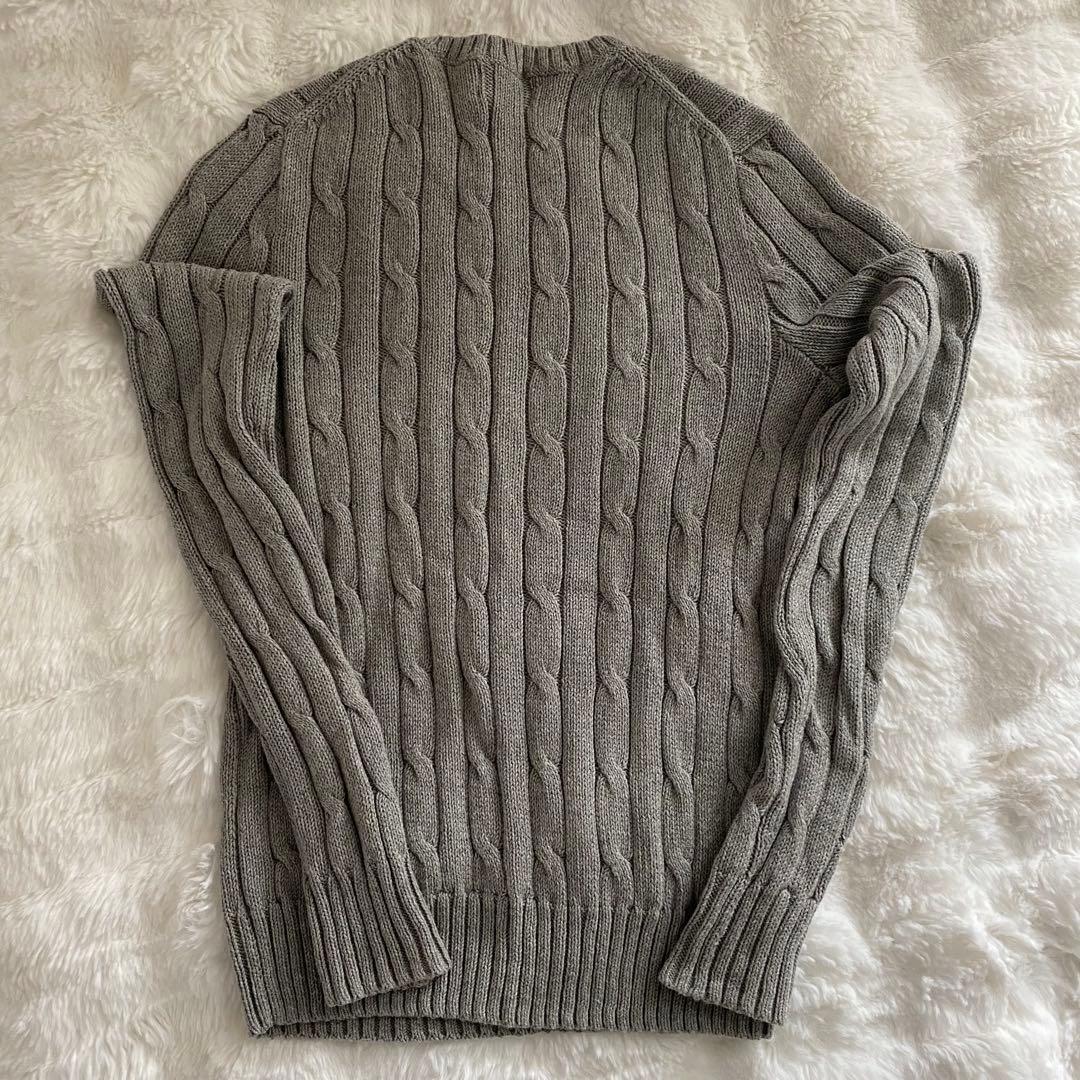 a*c様 【Polo Ralph Lauren】グレー ケーブルニット XS