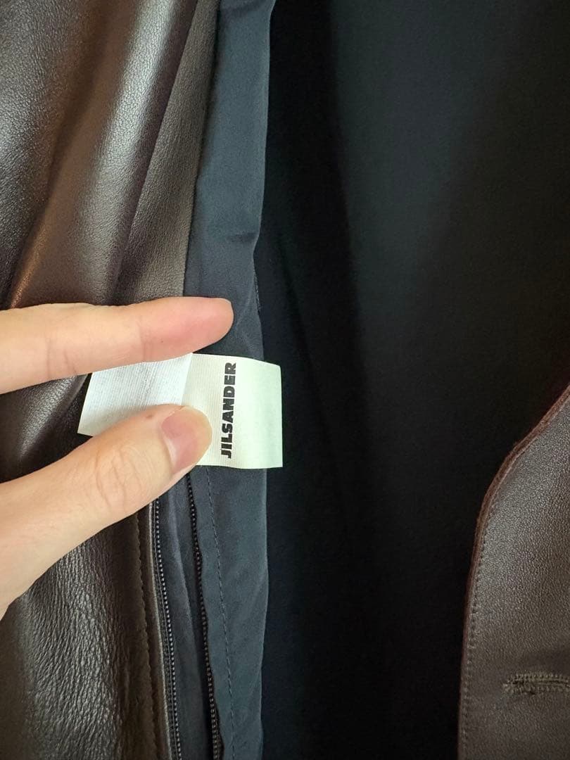 ジルサンダー JILSANDER オーバーサイズテーラードレザージャケット