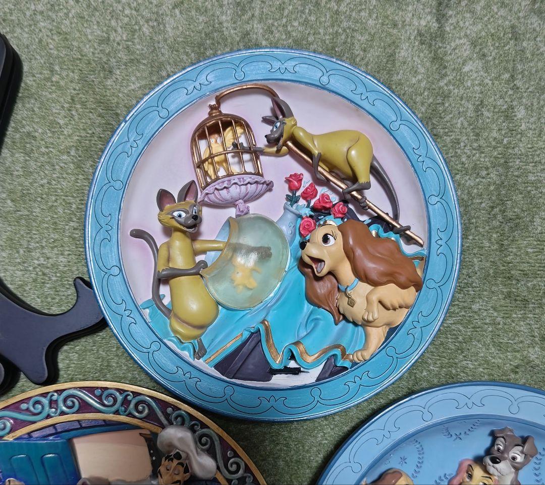 ディズニー わんわん物語 レリーフプレート 飾り皿