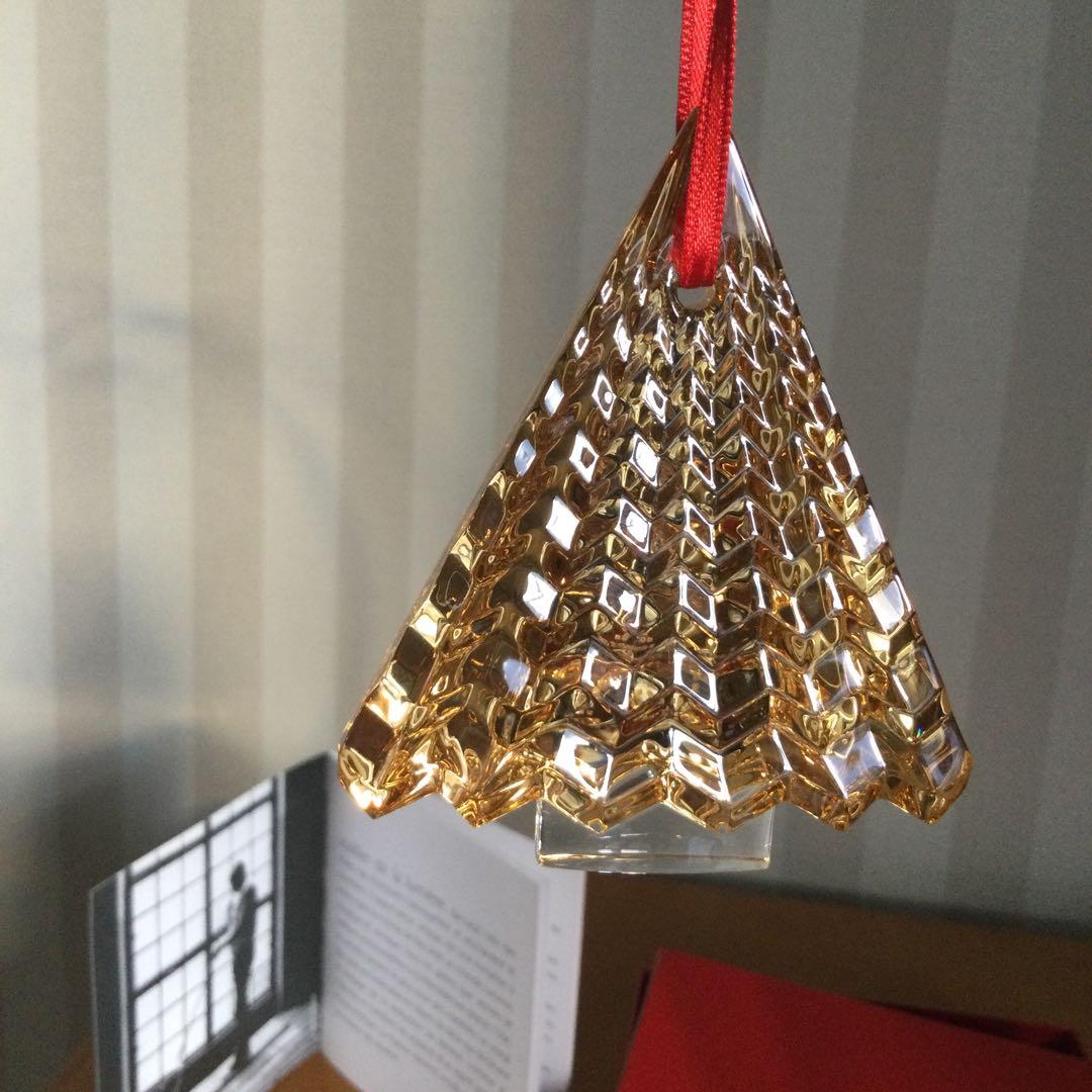 Baccarat クリスマスオーナメント 2022 ゴールドクリスマスツリー型