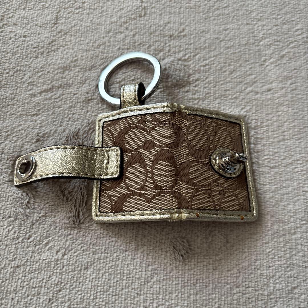 COACH レザーキーホルダー 写真入れ　手帳型