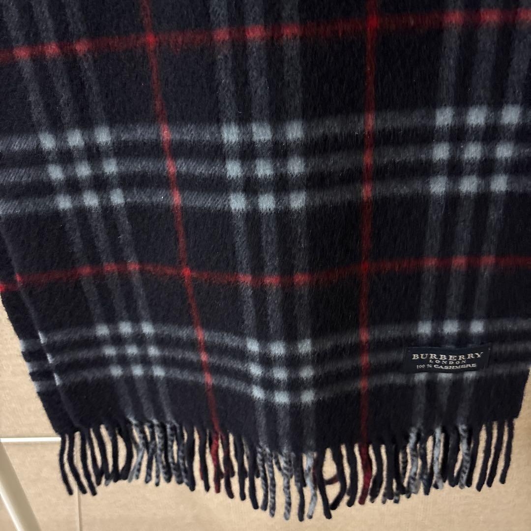 【新品・未使用】BURBERRY 100% CASHMERE マフラー