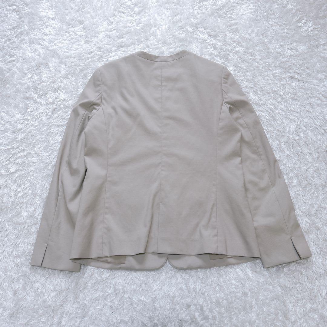 PLST プラステ セットアップ　パンツスーツ　ウォッシャブル　ベージュ Ｌ
