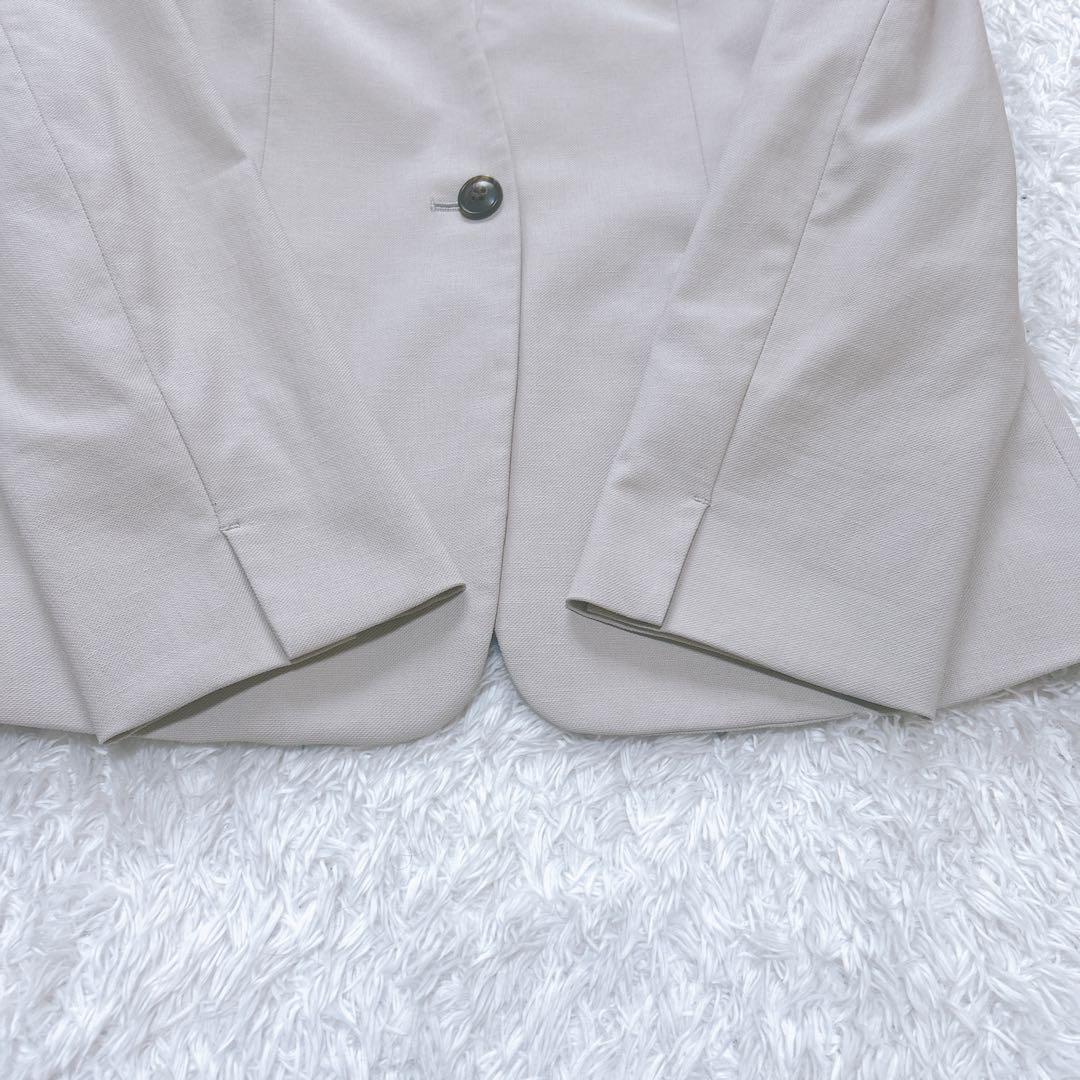 PLST プラステ セットアップ　パンツスーツ　ウォッシャブル　ベージュ Ｌ