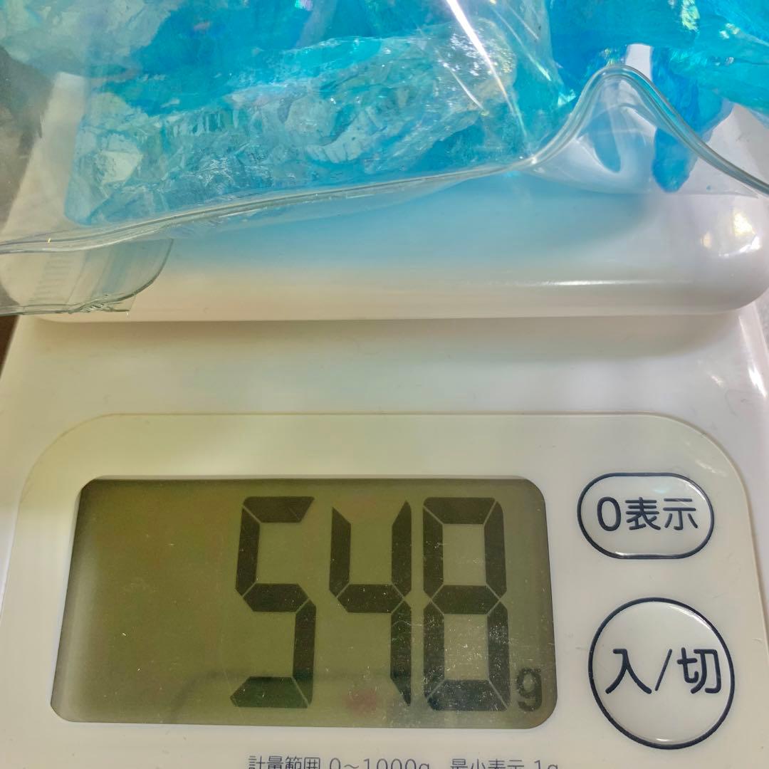 たっぷり500g☆アクアオーラクォーツ・ラフカット原石