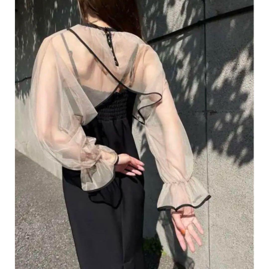 ※値下げ【美品】ameri MANY WAY AIRY VEIL DRESS 黒