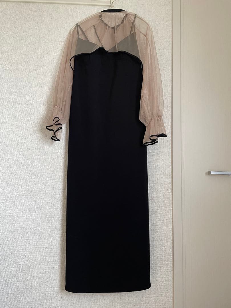 ※値下げ【美品】ameri MANY WAY AIRY VEIL DRESS 黒
