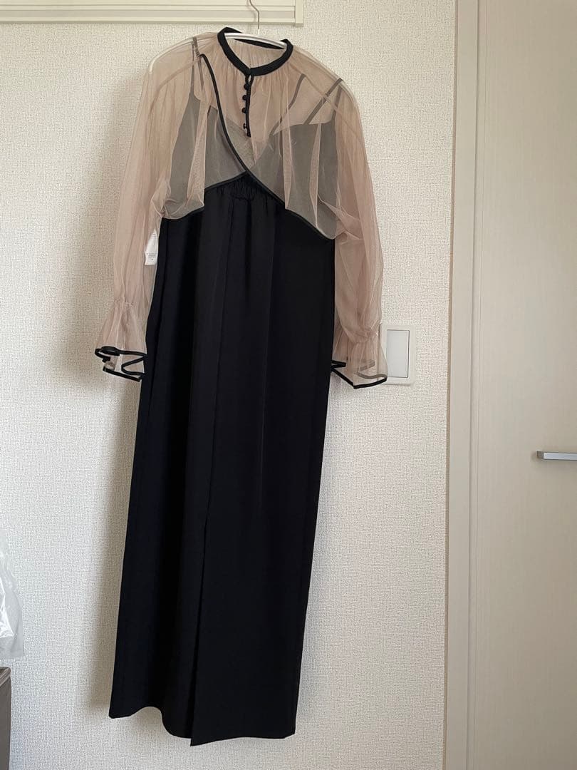 ※値下げ【美品】ameri MANY WAY AIRY VEIL DRESS 黒