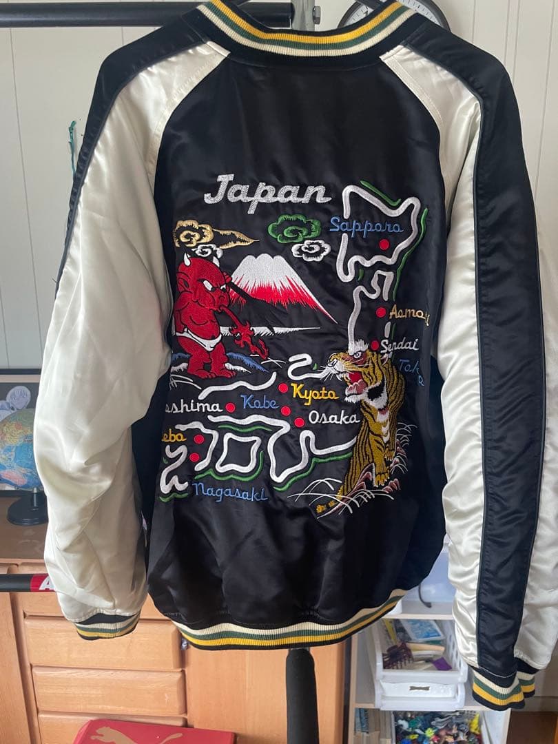 テッドマン　スカジャン　リバーシブル　ベロア