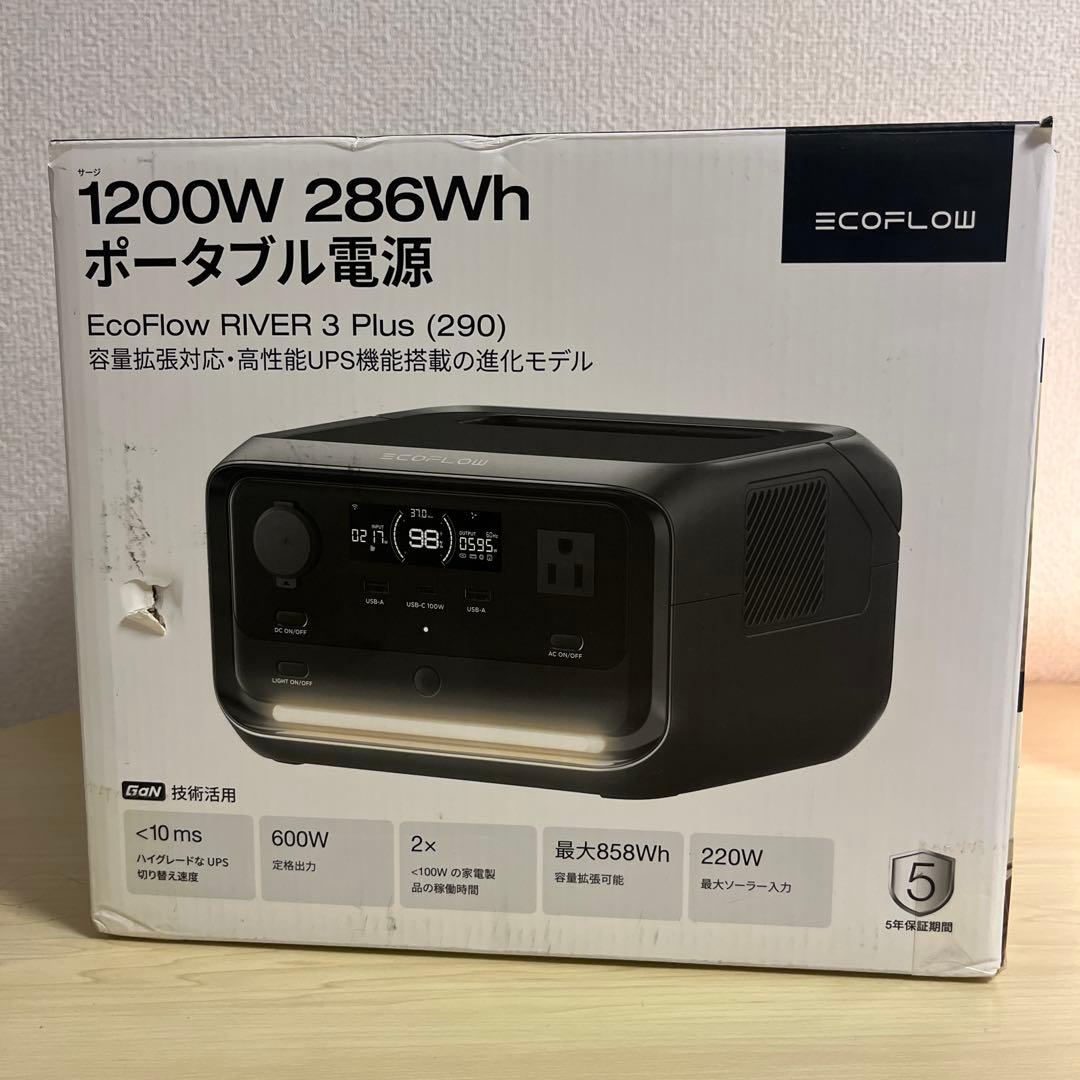 【新品】EcoFlow  3 Plus (290) ポータブル電源