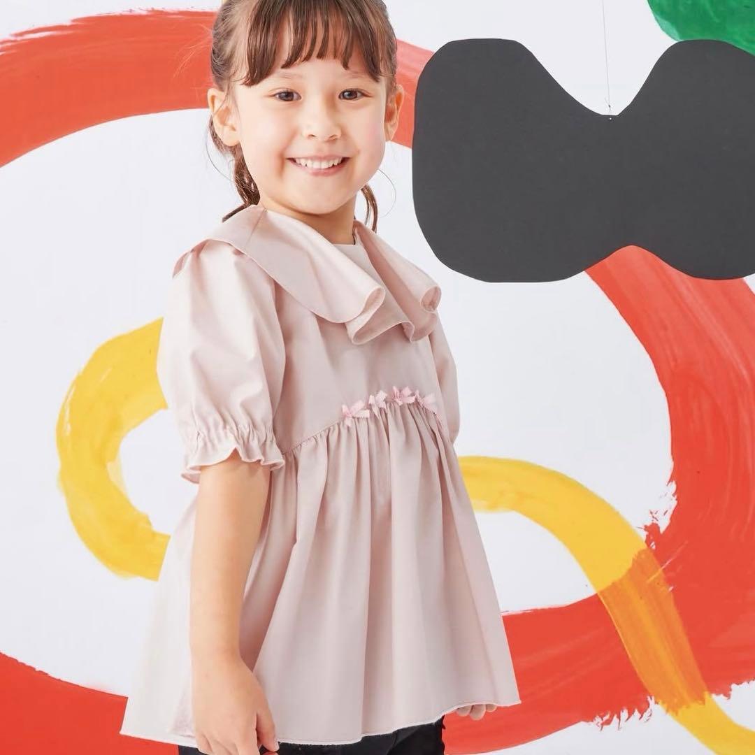 ファミリア ブラウス トップス チュニック 新品 120 女の子 ピンク 女児