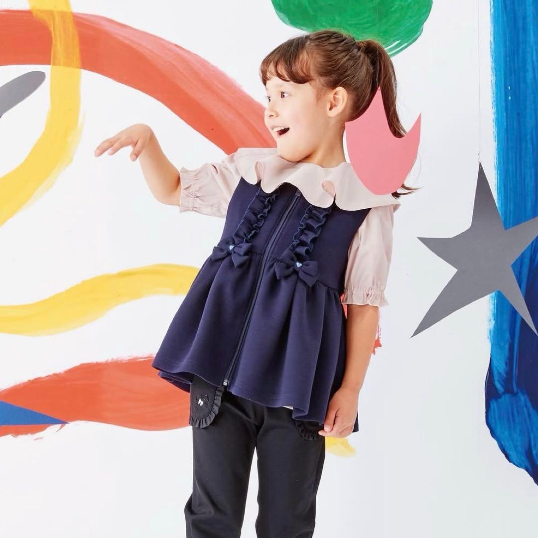 ファミリア ブラウス トップス チュニック 新品 120 女の子 ピンク 女児