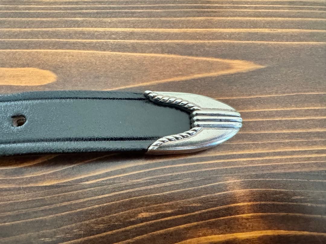 TORYLEATHERトリーレザーウエスタンベルト ブラック サイズ28USA製