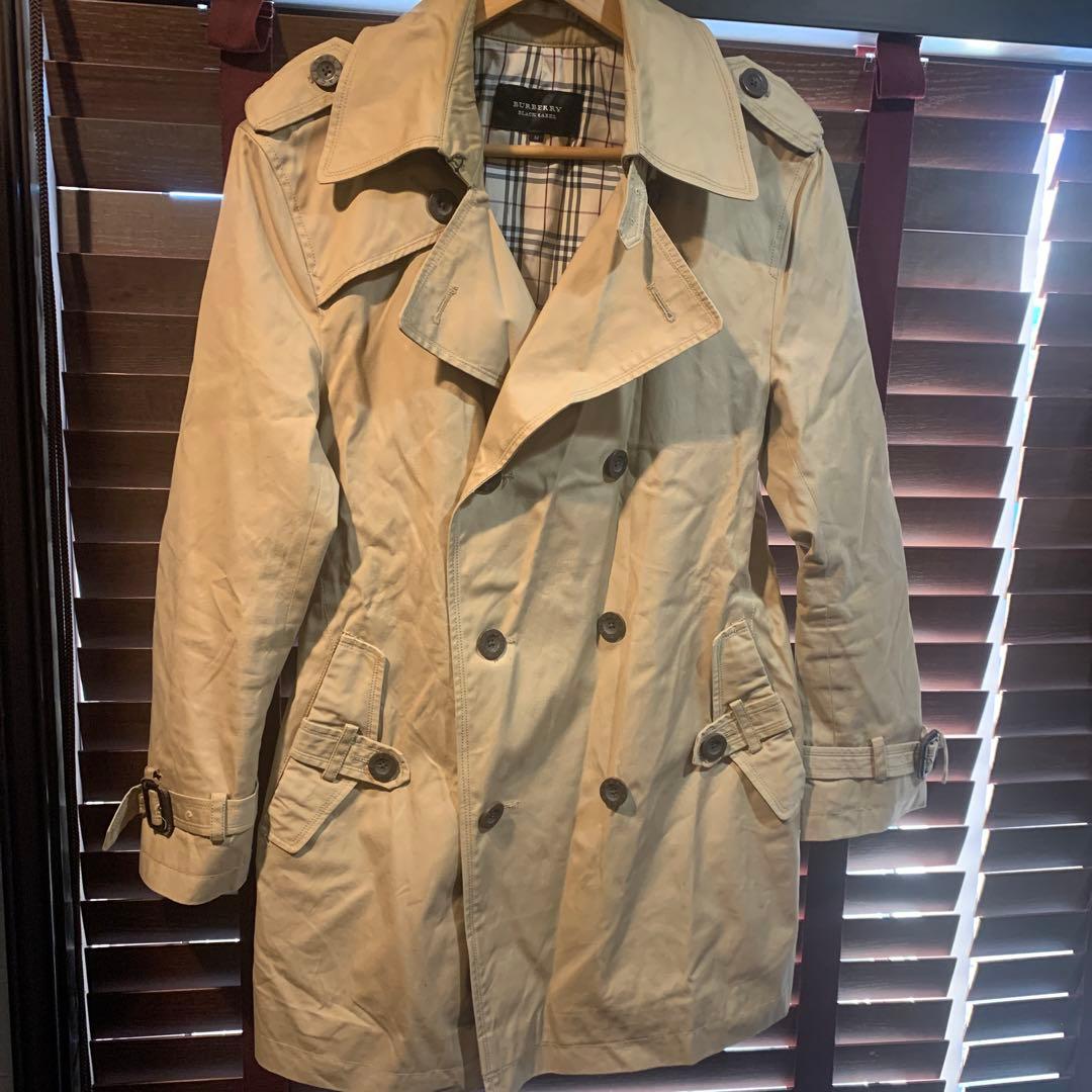 burberry black label トレンチコート 古着