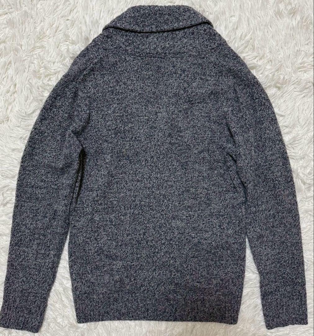 BURBERRY BLACK LABEL ショールカラー　カーディガン　ウールL