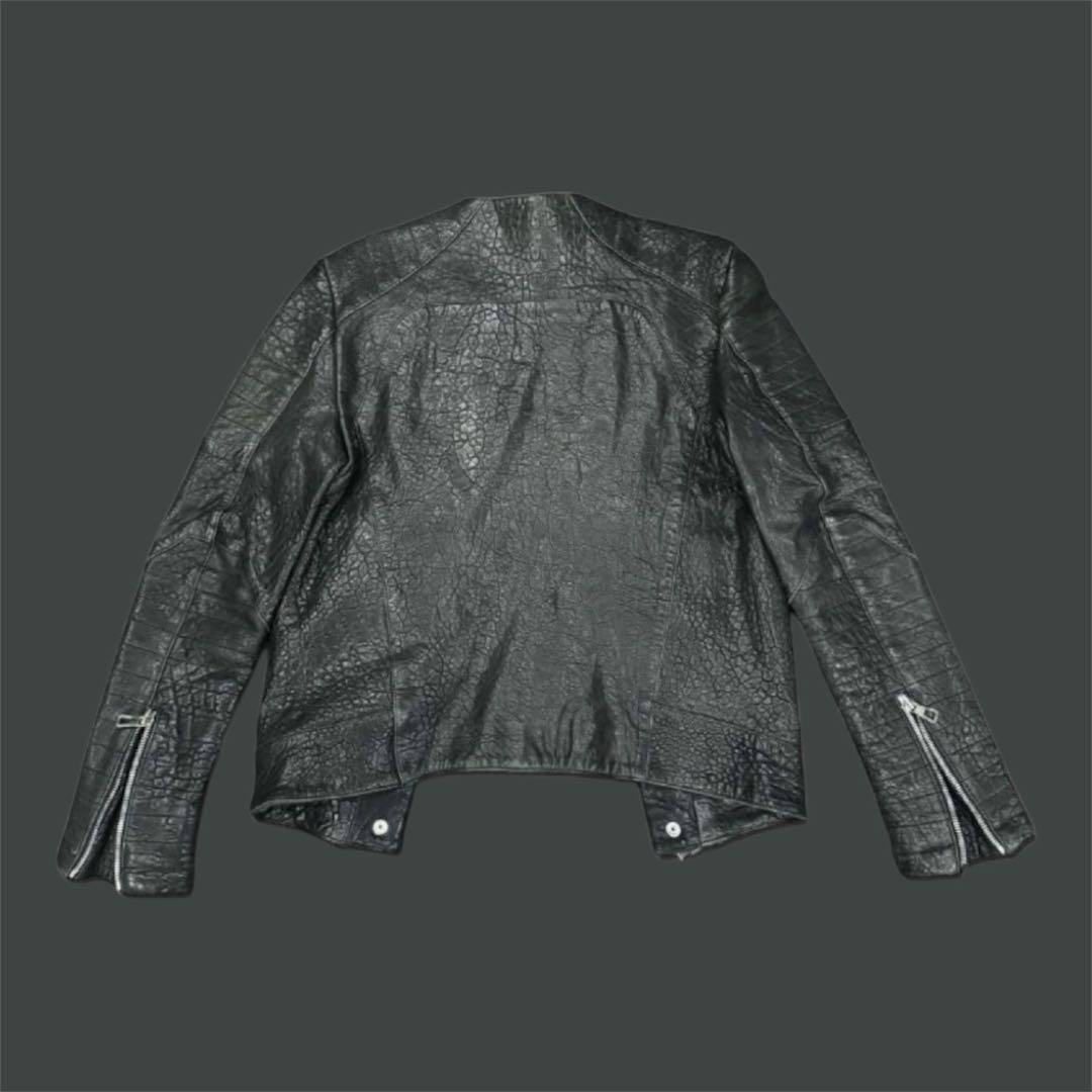 あ*ん様 【希少品】本革 BALMAINxコラボ レザー ライダースジャケ