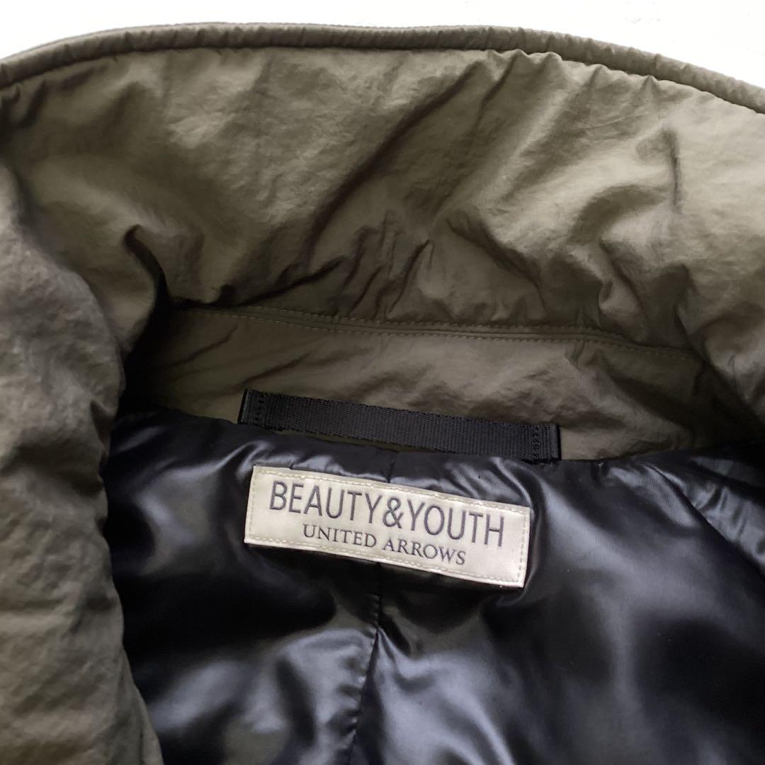 Beauty&Youth ADSバルカラーダウンコート カーキ グレー XL