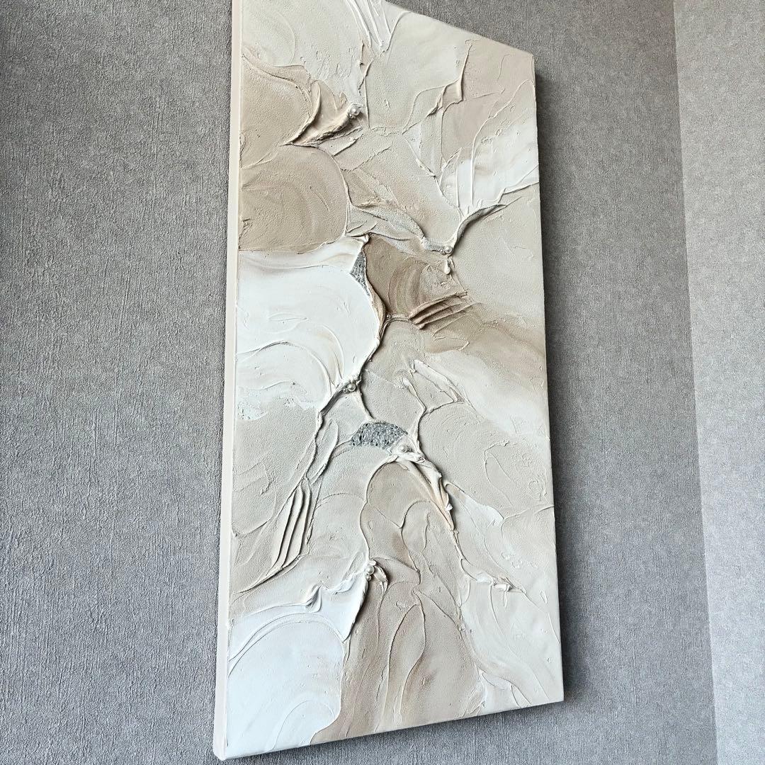 現代アート　80×39㎝　テクスチャーアート　モダン　絵画　抽象画　アートパネル