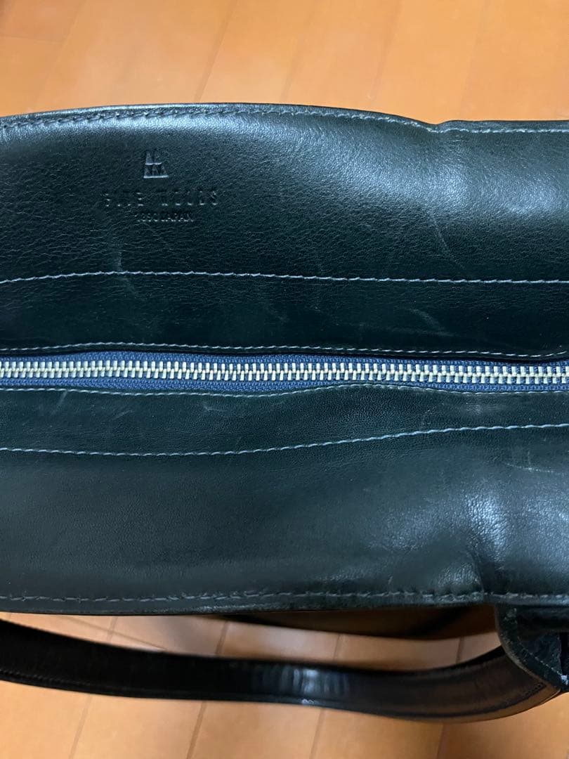 【こなき】FIVE WOODS レザートートバッグ ネイビーLsize