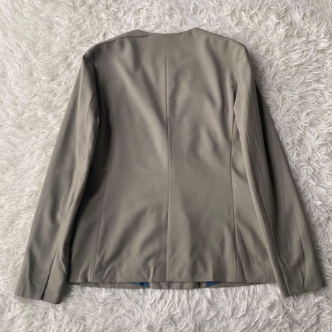 GREEN LABEL RELAXING ノーカラーダブルジャケット スーツ M