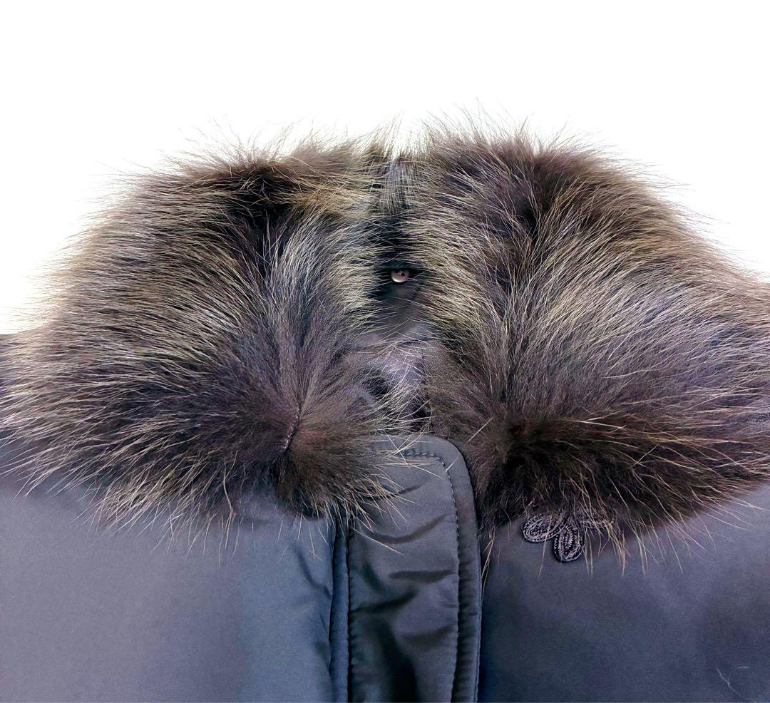 【新品未使用】Guy Laroche ブルーフォックス ダウンジャケット