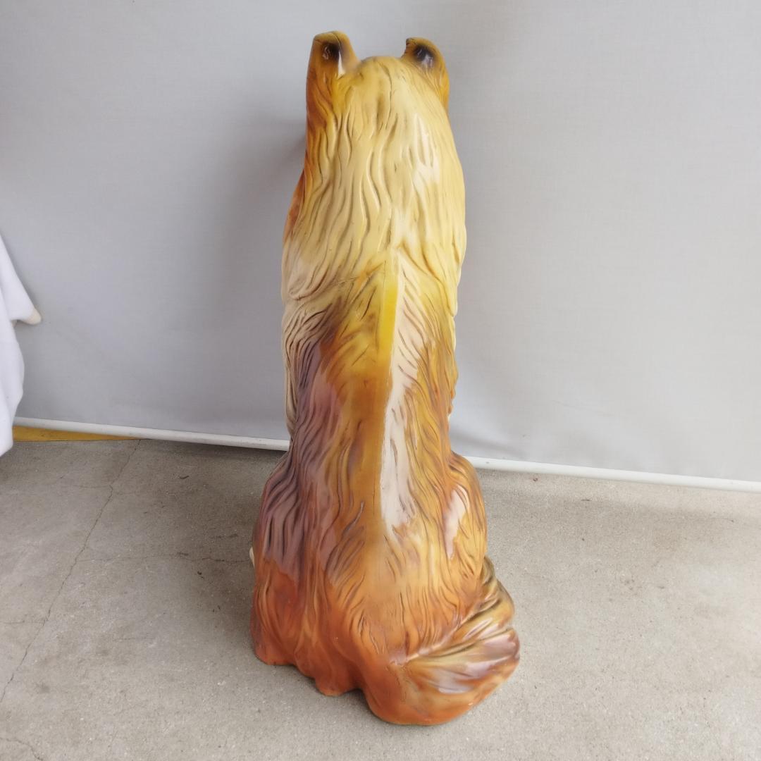 コリー 特大 置物 オブジェ インテリア ガーデン 犬の置物