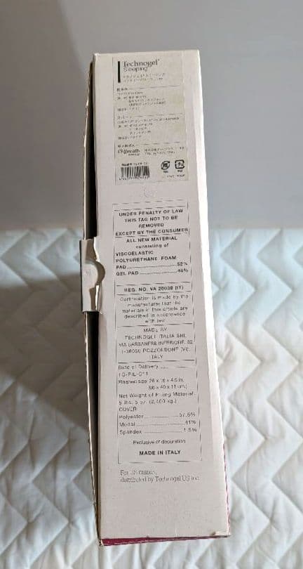 新品！Technogel　スリーピングコントワー　ピローⅡ　11cm 枕