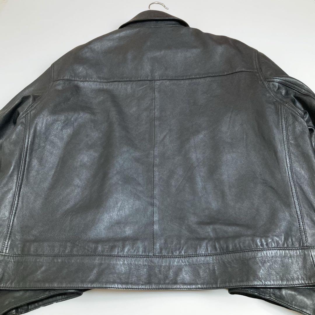 ！美品！　メゾンスペシャル　レザーブルゾン　ブラック　0 廃盤品