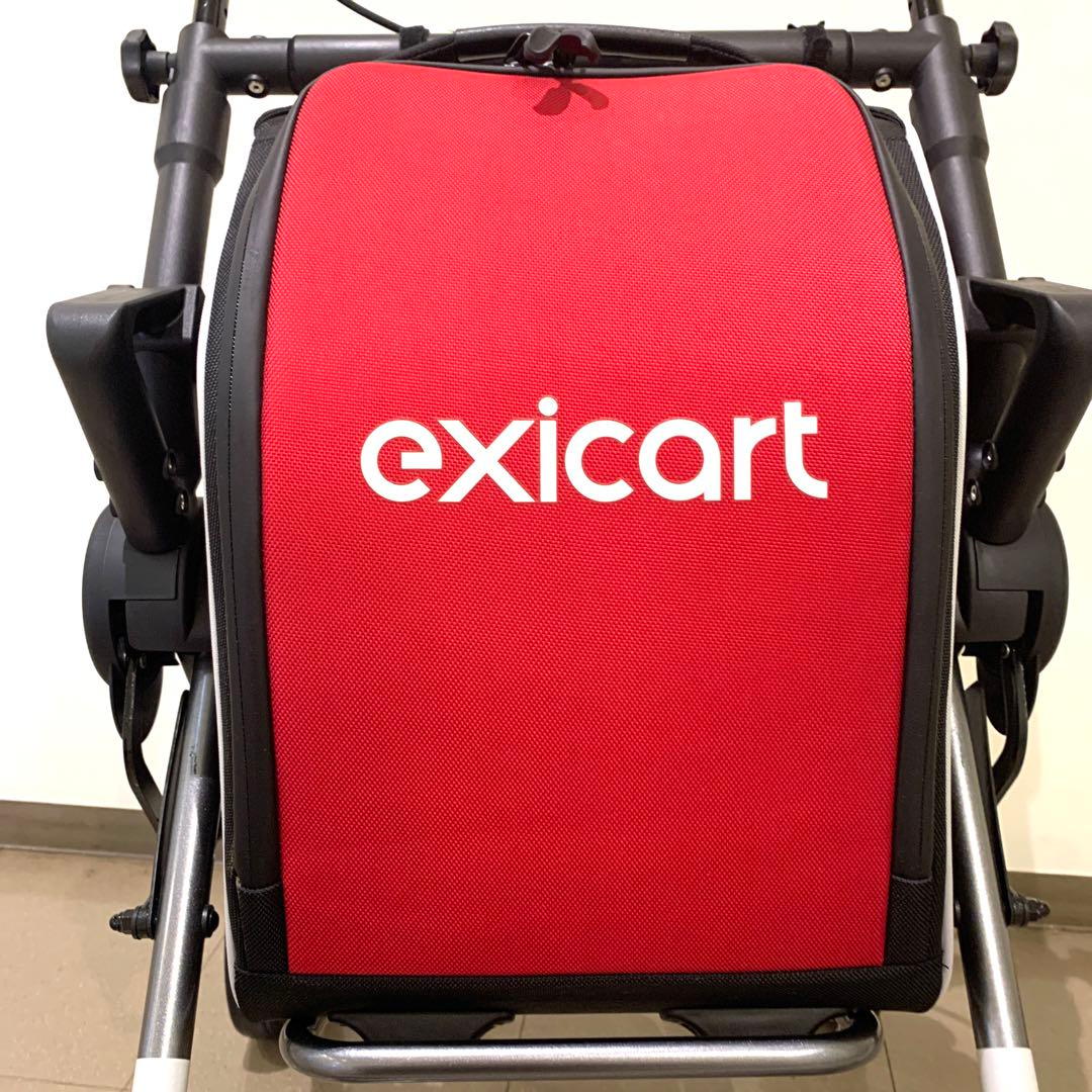 exicart シルバーカー 赤　北欧　ショッピングカート