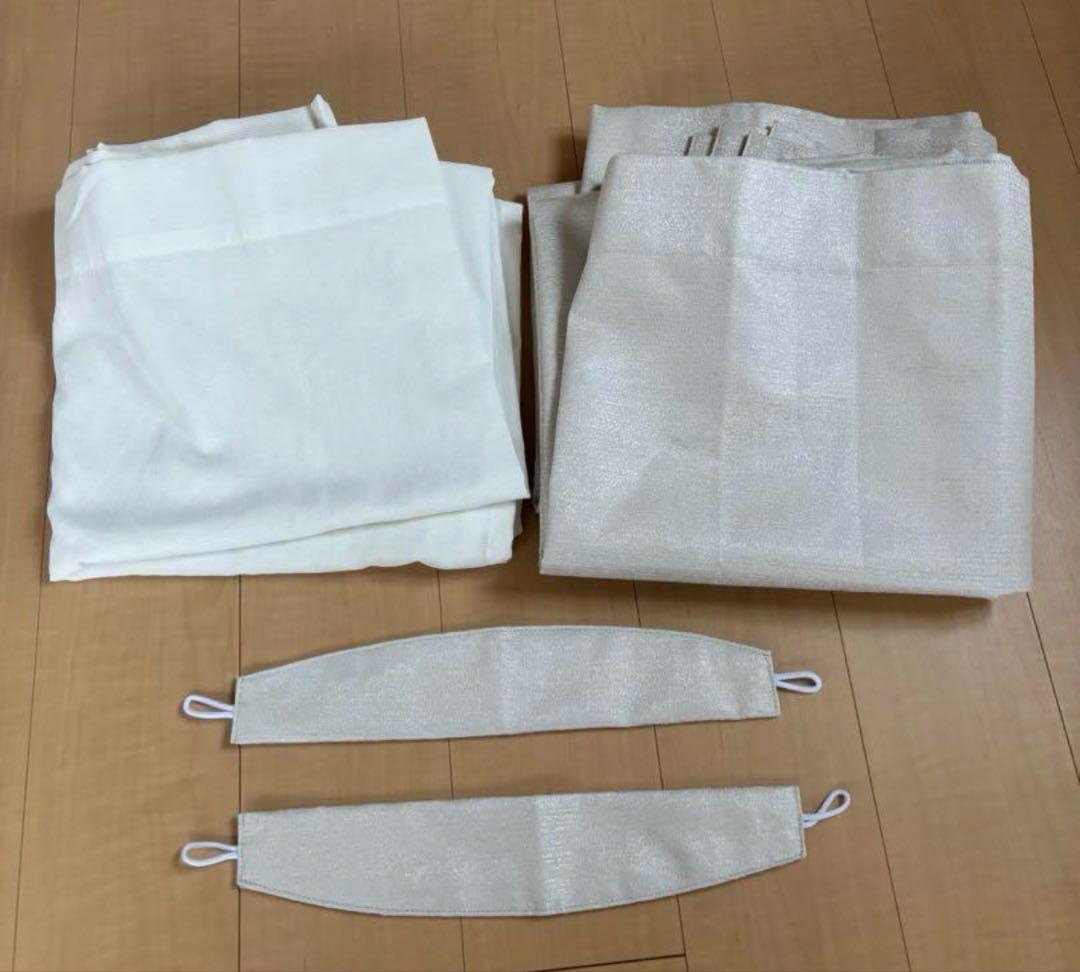 【でぐりん】ニトリ カーテンレースカーテン100×210 2枚組×2セット